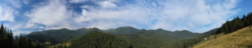 Panorama na Czarnohorę
