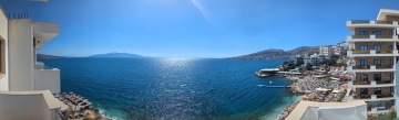 Panorama z balkonu w hotelu